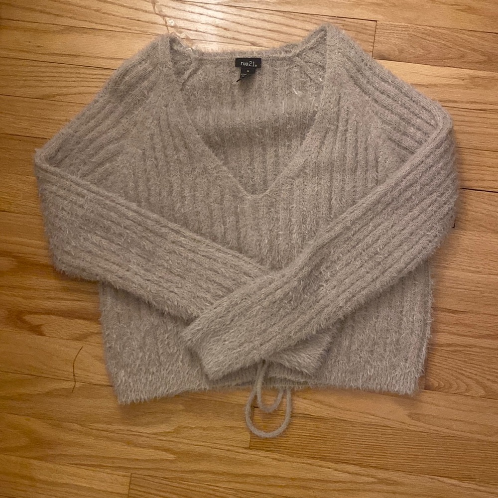 ⋆｡°✩ rue 21 eyelash sweater ⋆｡°✩